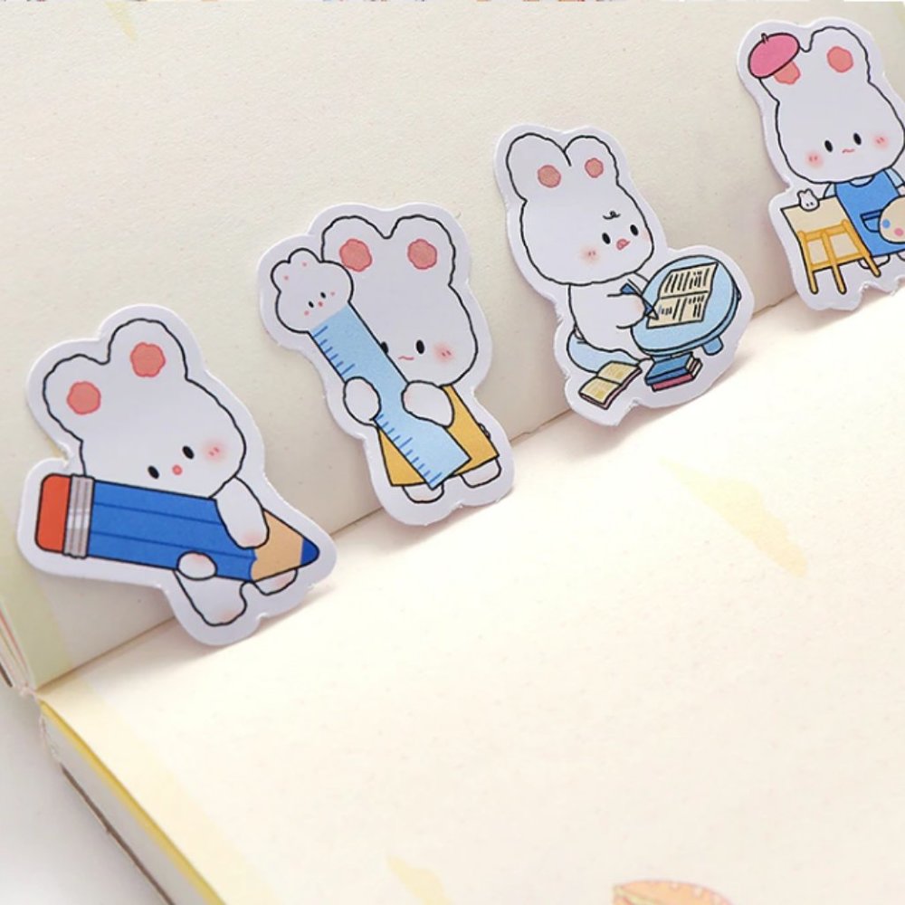 Kawaii Bear & Rabbit Sticker Pack - Picture 3 of 6